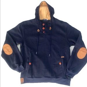 Kivenst High fashion Mens Size Large Blue hoodie